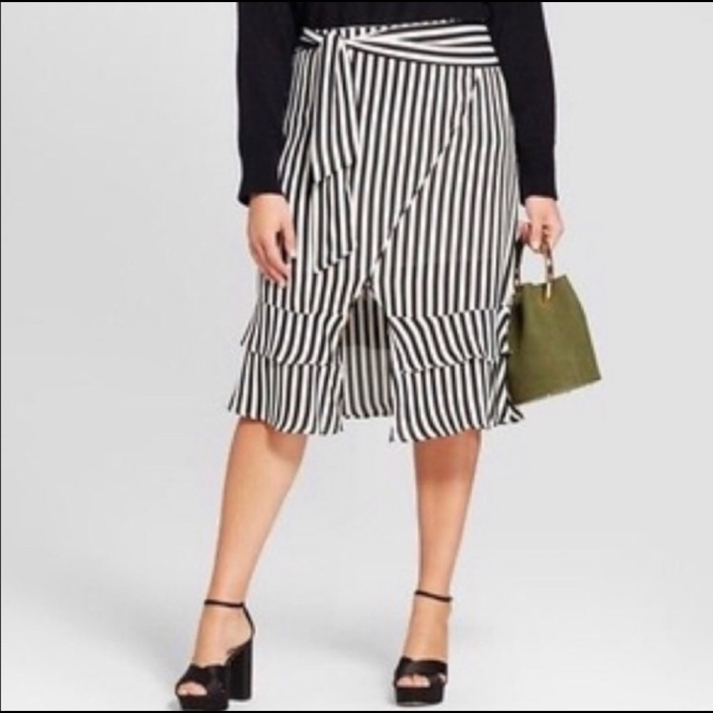 Who what wear striped skirt womens size 14
